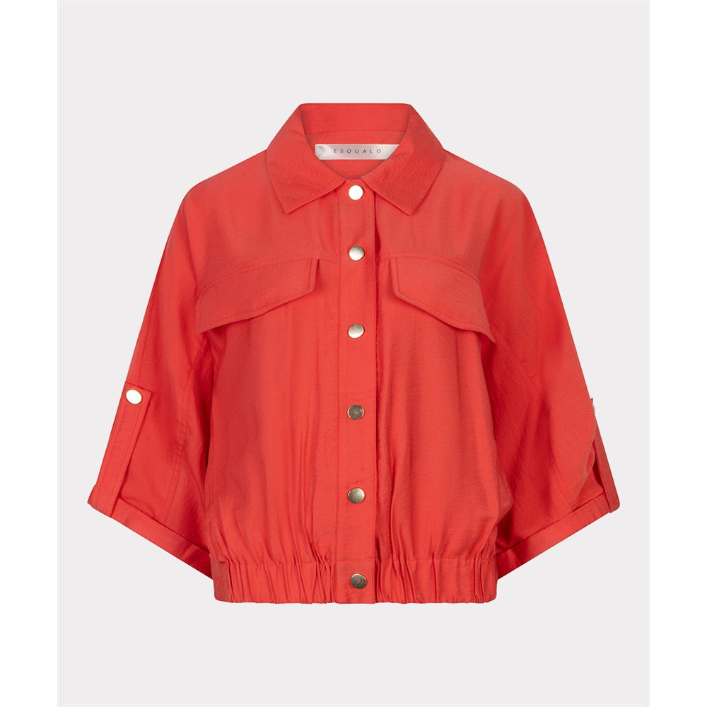 Veste manches courtes et boutons