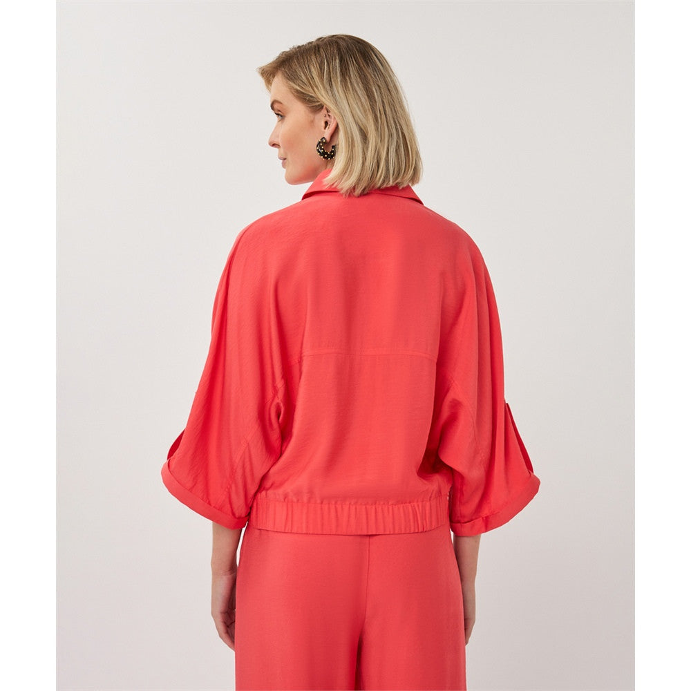 Veste manches courtes et boutons