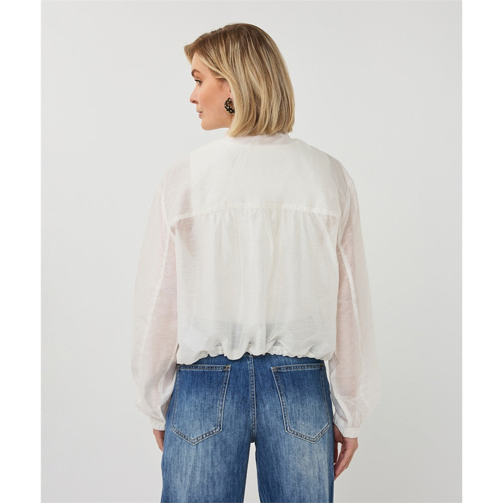Veste manches semi-transparentes