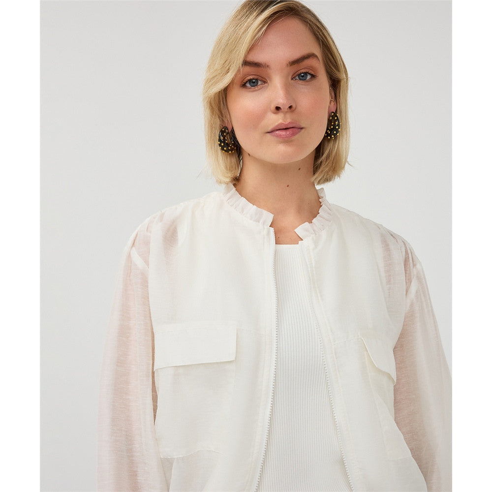 Veste manches semi-transparentes