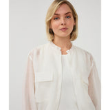 Veste manches semi-transparentes