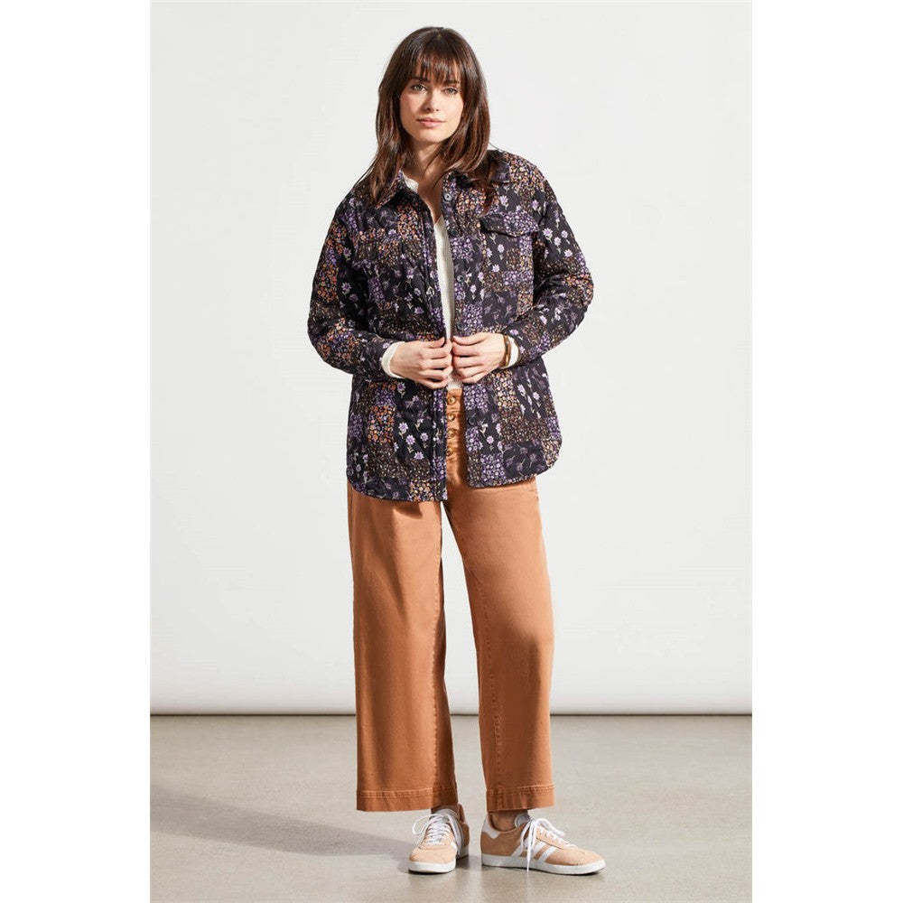 Veste matelassée avec imprimé floral