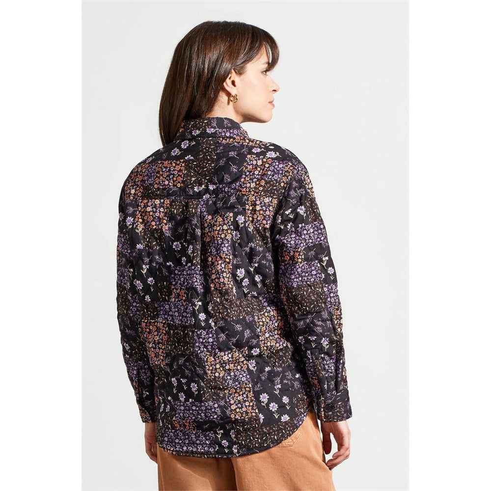 Veste matelassée avec imprimé floral