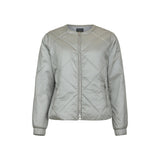 Veste matelassée légère à finition satinée - Taille : 42 - Couleur : Sauge