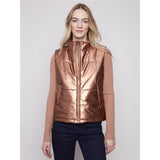 Veste sans manches métallisée - Taille : XLARGE - Couleur : Bronze