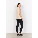 Veste sans manches tissu bouclé