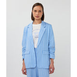 Veston à fines rayures - Taille : 12 - Couleur : Bleu