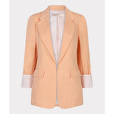 Veston à revers contrastant