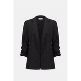 Veston boxy texturé en jacquard tissé
