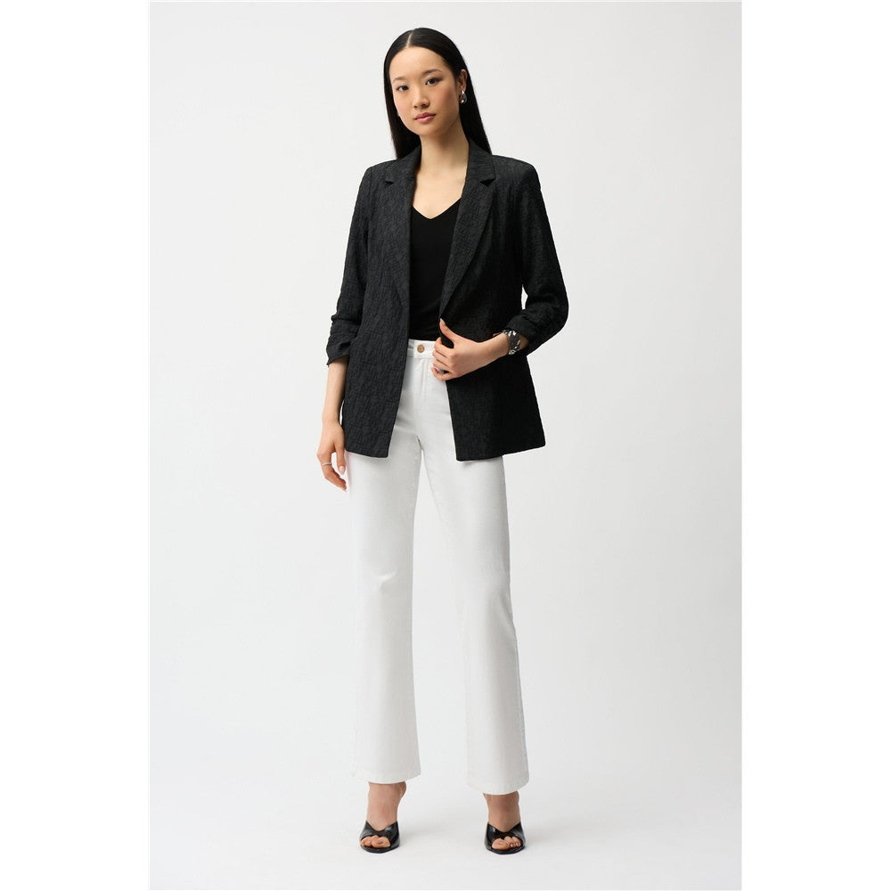 Veston boxy texturé en jacquard tissé
