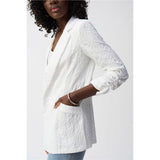 Veston boxy texturé en jacquard tissé