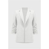 Veston boxy texturé en jacquard tissé