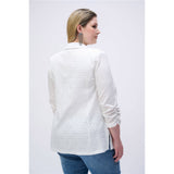 Veston boxy texturé en jacquard tissé