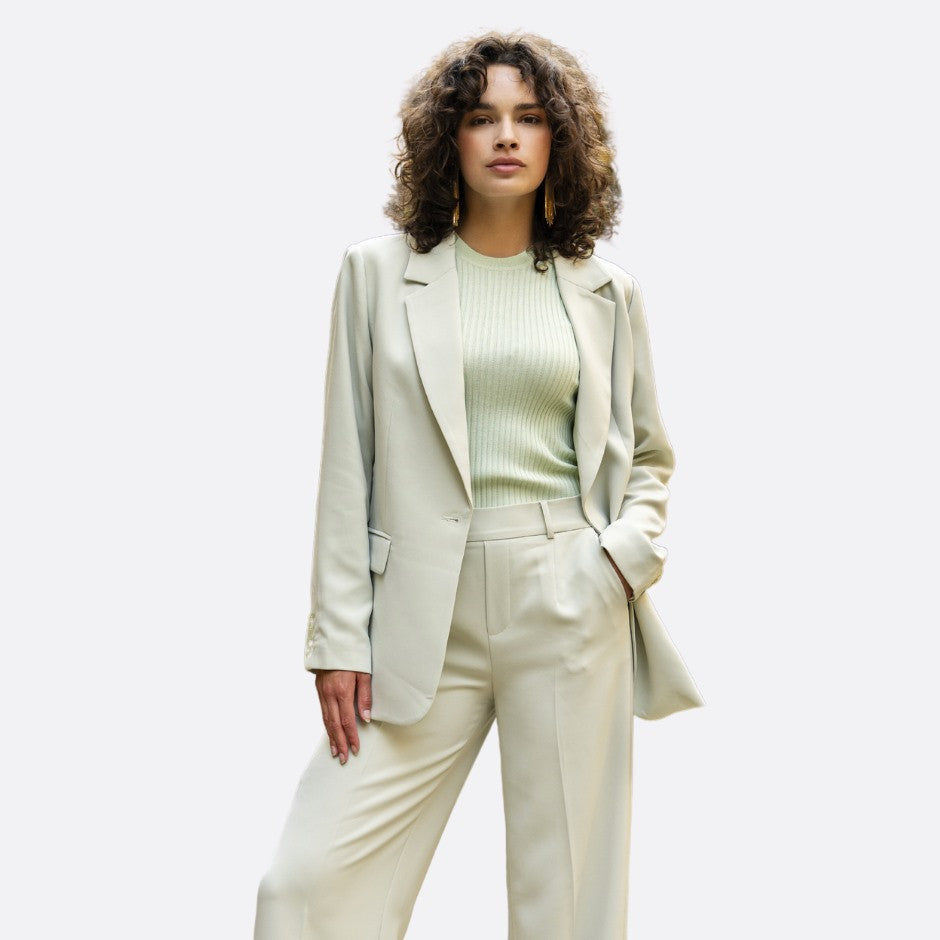 Veston mi-long - Taille : 8 - Couleur : Vert