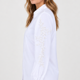 Stella | Chemisier avec broderie et perles