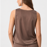 Gia | Camisole satinée avec dentelle