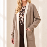 Avery | Cardigan long ouvert à poches