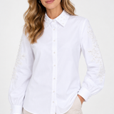 Stella | Chemisier avec broderie et perles