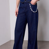 Sally | Jean baggy avec bijoux amovible