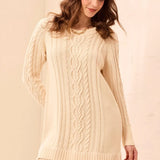 Edith | Robe chandail avec ourlet chiffon plissé