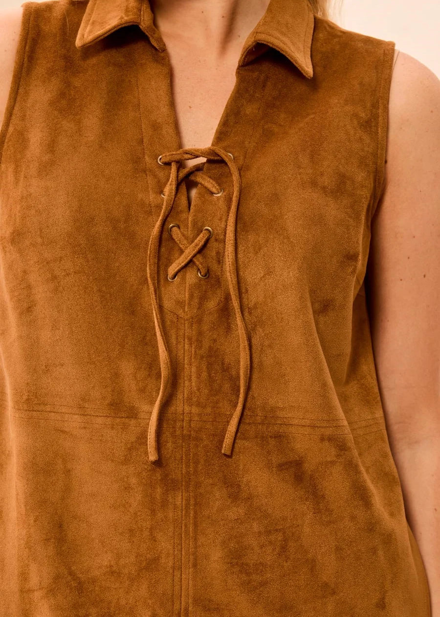 Maeve | Robe sans manches en suède
