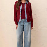 Elwood | Veste-chandail avec détails en denim
