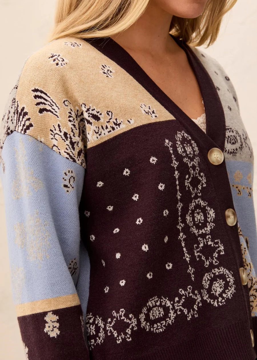 Tawny | Cardigan avec imprimé