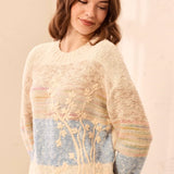 Louna | Tricot fantaisie à broderies