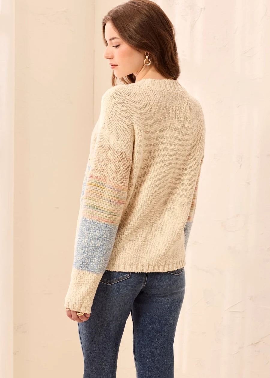 Louna | Tricot fantaisie à broderies