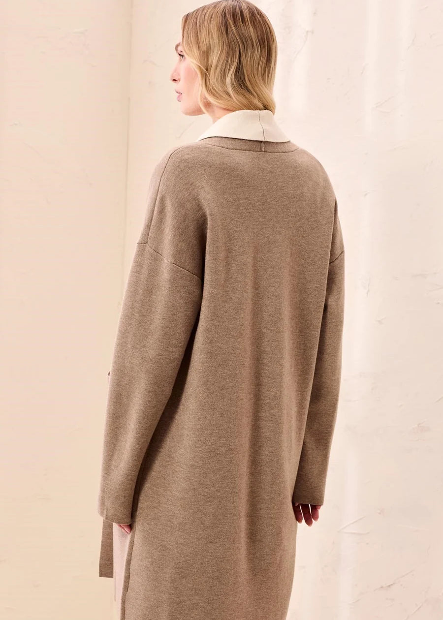 Avery | Cardigan long ouvert à poches