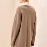 Avery | Cardigan long ouvert à poches